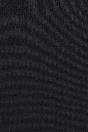 Vestido largo de punto negro Nara de tejido liso y bordado monograma Polo Club - Image 13