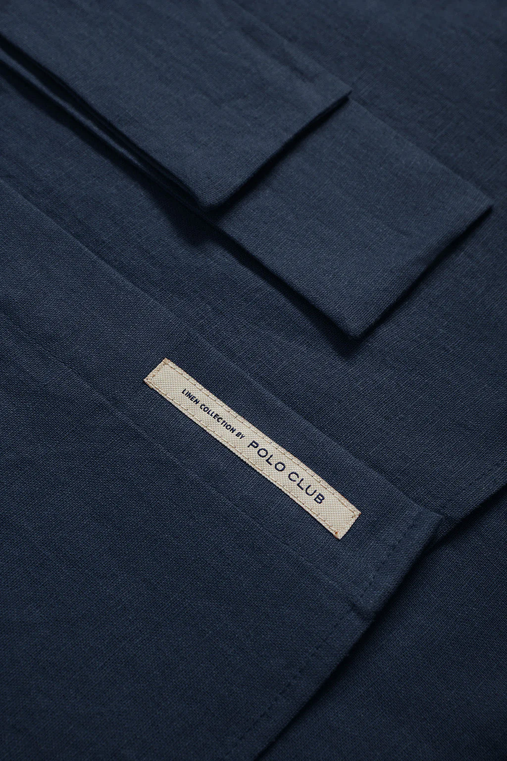 Vestido midi de lino azul marino con detalle bordado Rigby Go - Image 10