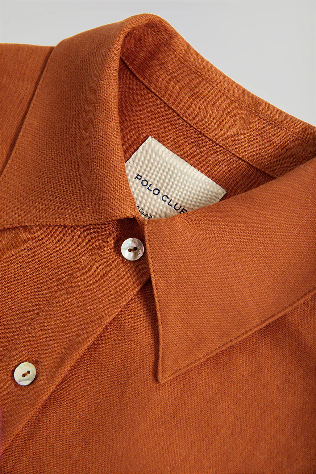 Vestido midi de lino color caldera con detalle bordado Rigby Go - Image 8