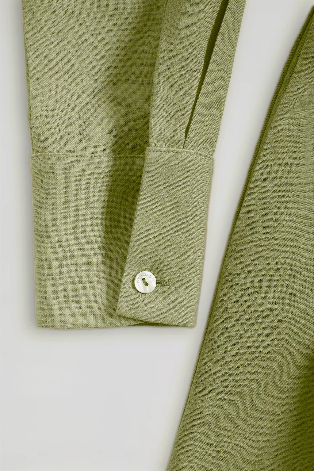 Vestido midi de lino verde con detalle bordado Rigby Go - Image 13