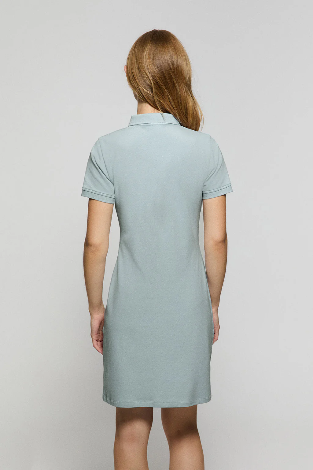 Vestido polero manga corta azul bebé con bordado Rigby Go - Image 5