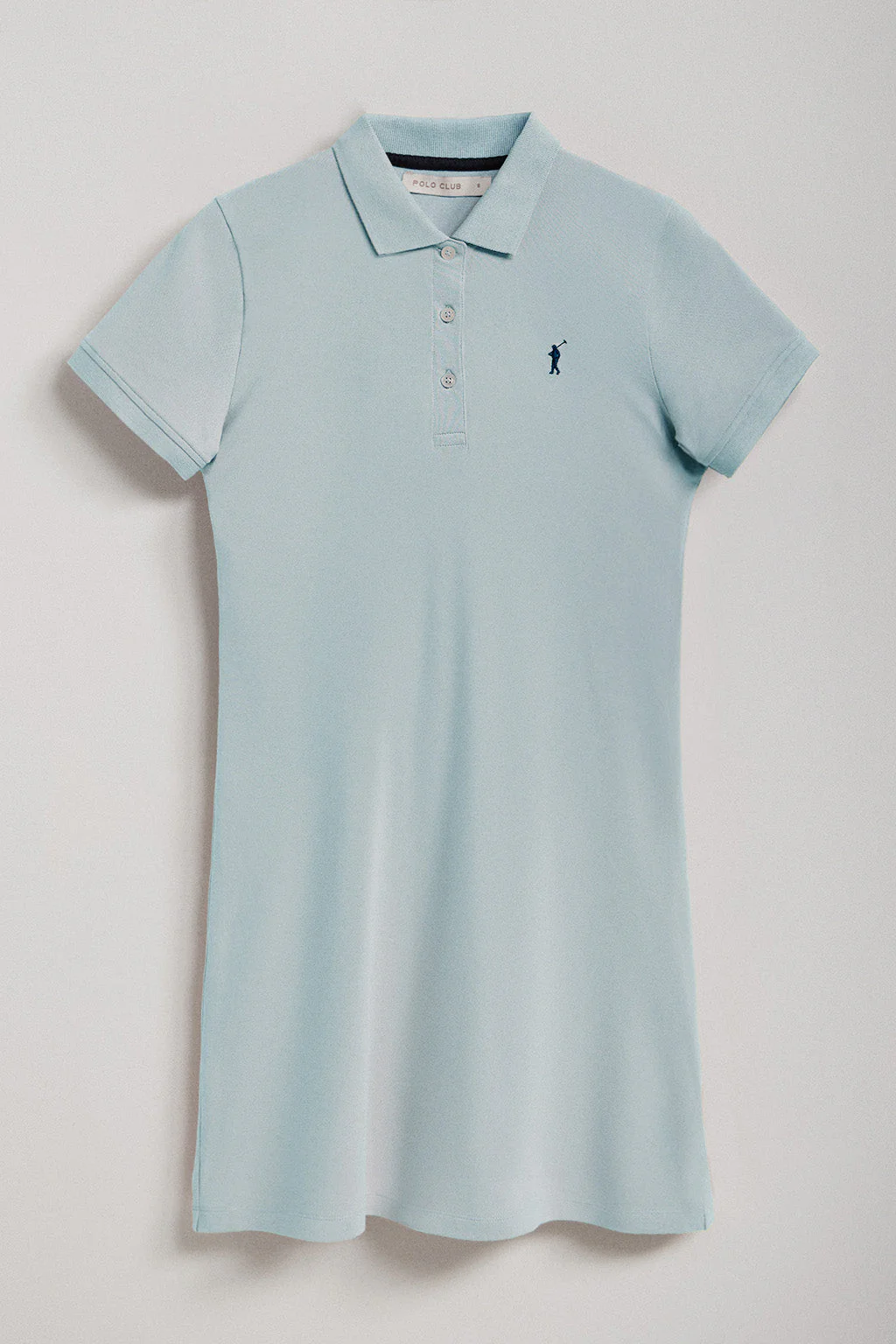 Vestido polero manga corta azul bebé con bordado Rigby Go - Image 6