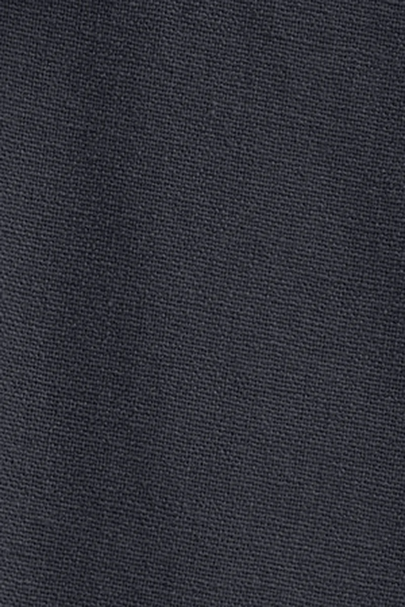 Vestido camisero cotolino azul marino de manga larga y logo Rigby Go - Image 10