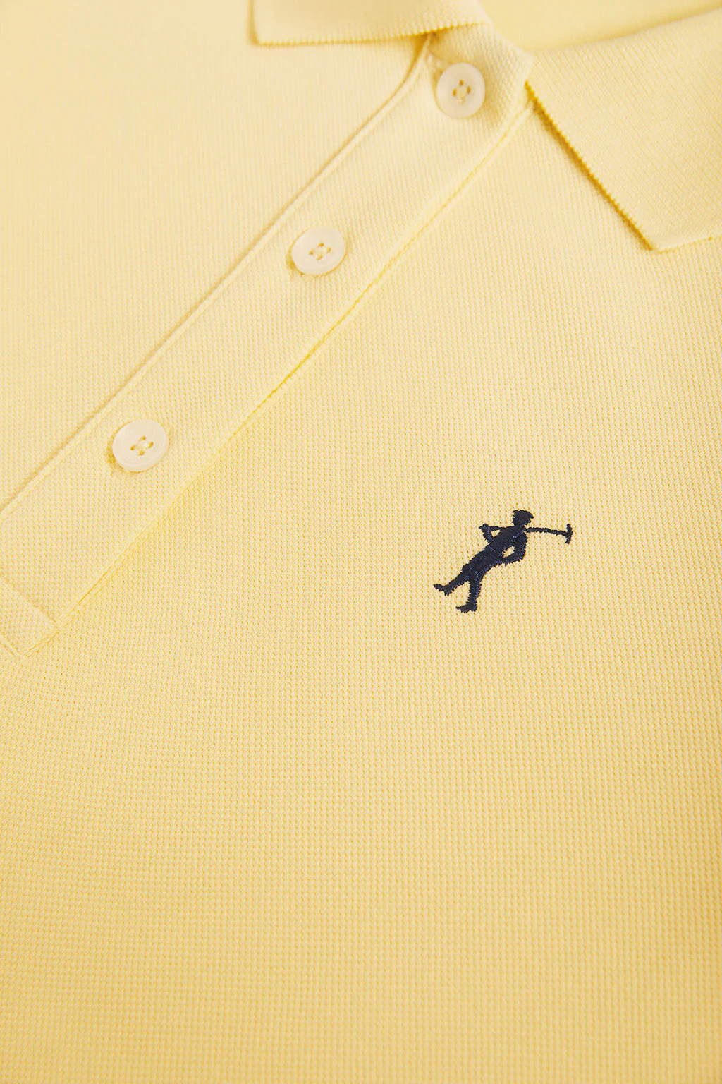 Vestido polero manga corta amarillo con bordado Rigby Go - Image 8