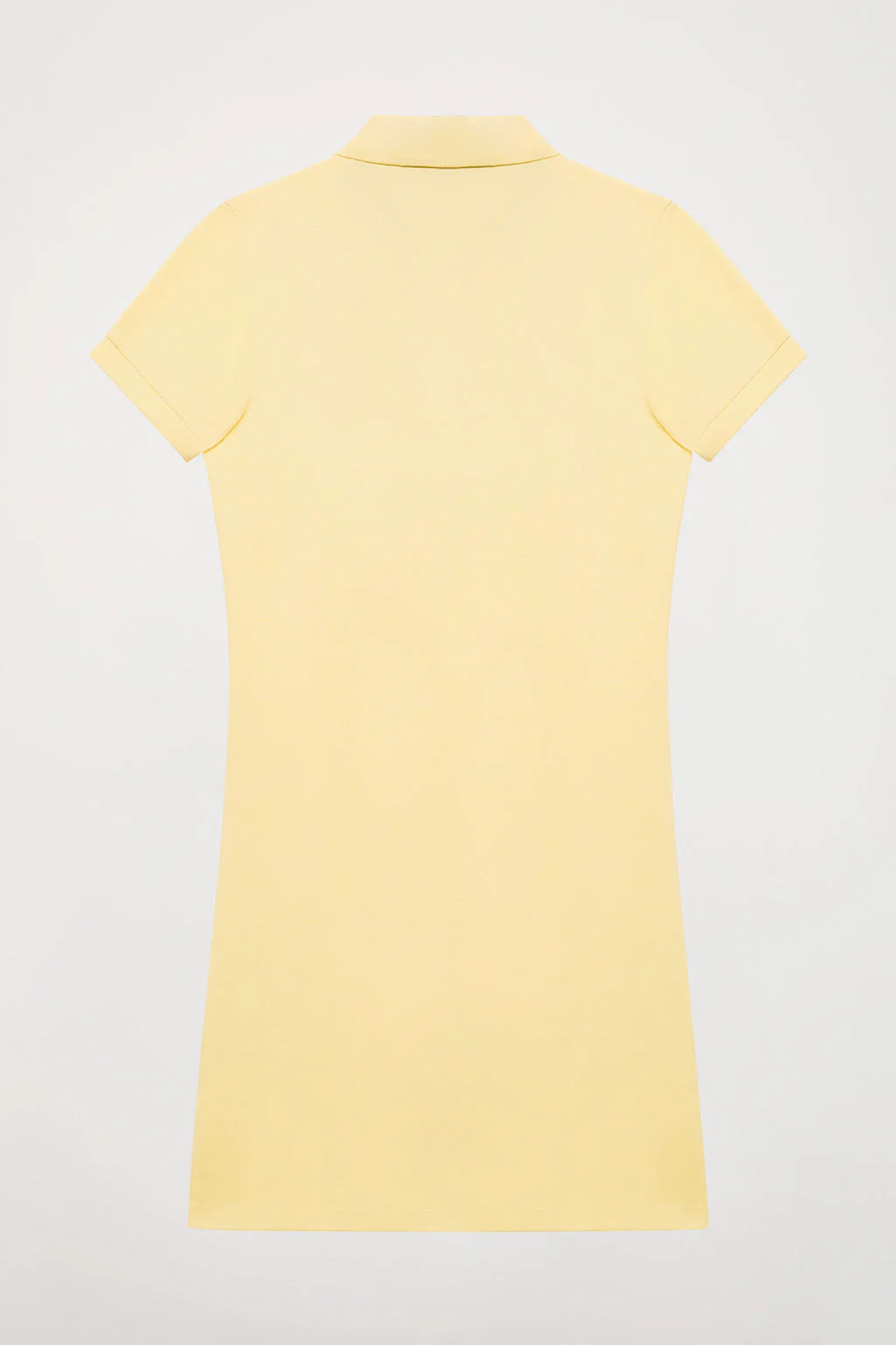 Vestido polero manga corta amarillo con bordado Rigby Go - Image 9