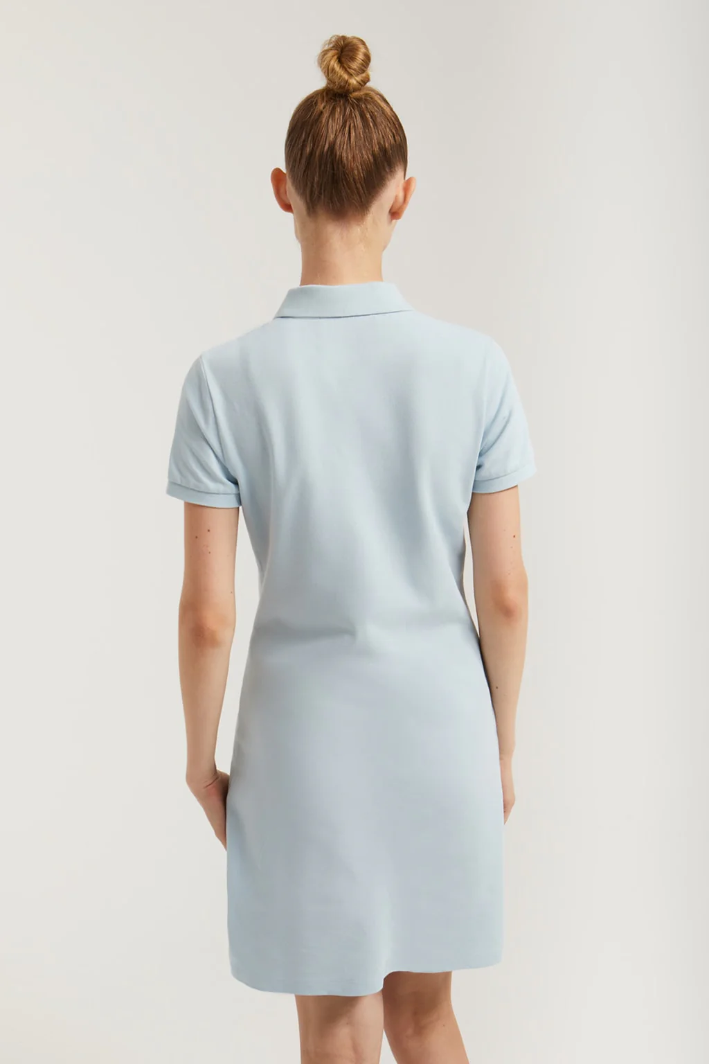 Vestido polero manga corta azul celeste con bordado Rigby Go - Image 5