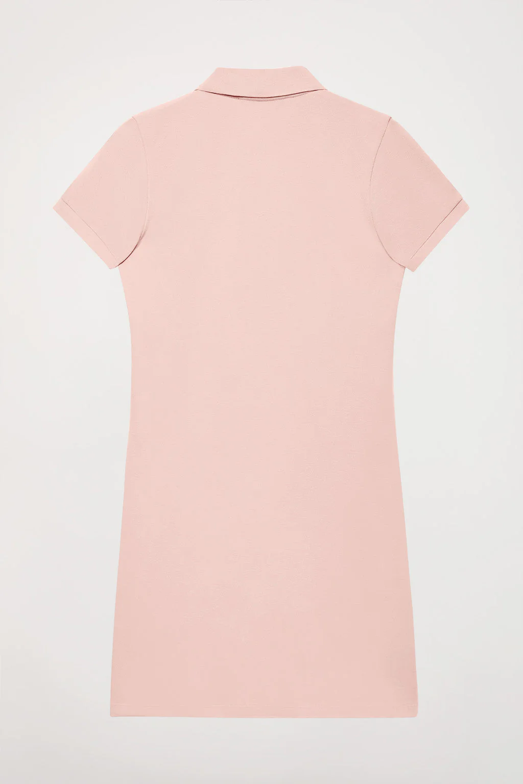 Vestido polero manga corta color maquillaje con bordado Rigby Go - Image 9
