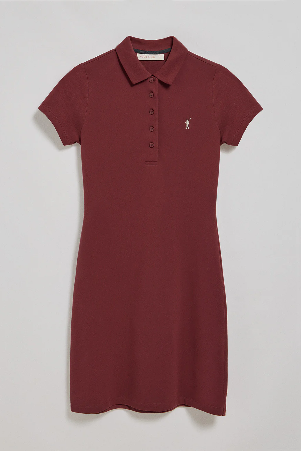 Vestido polero granate con logo Rigby Go - Image 8