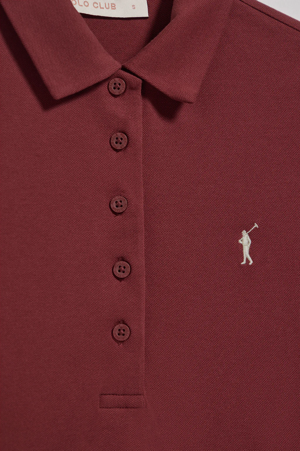Vestido polero granate con logo Rigby Go - Image 9