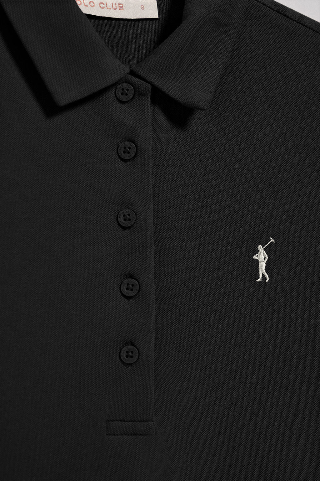 Vestido polero negro con logo Rigby Go - Image 6