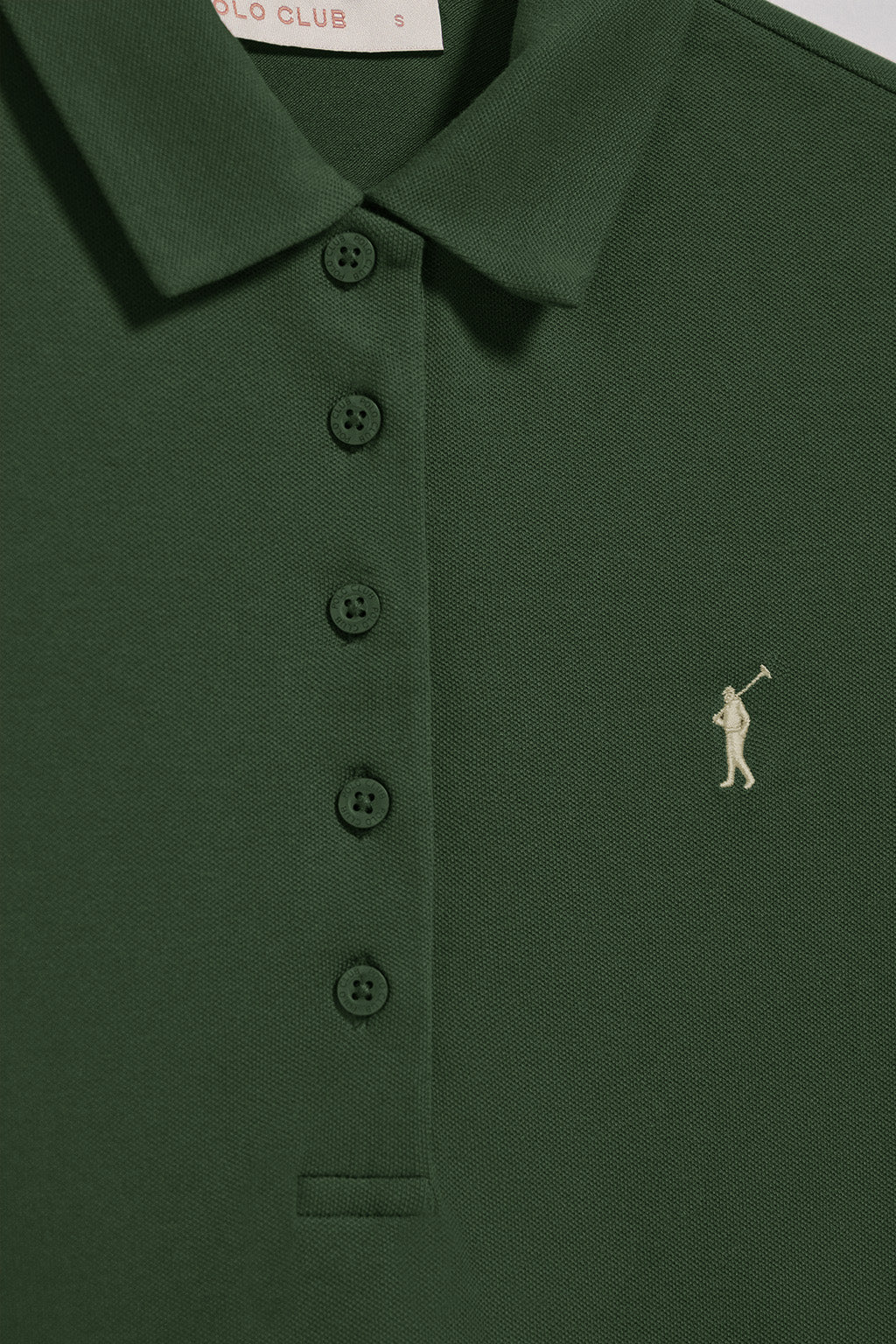 Vestido polero verde botella con logo Rigby Go - Image 6