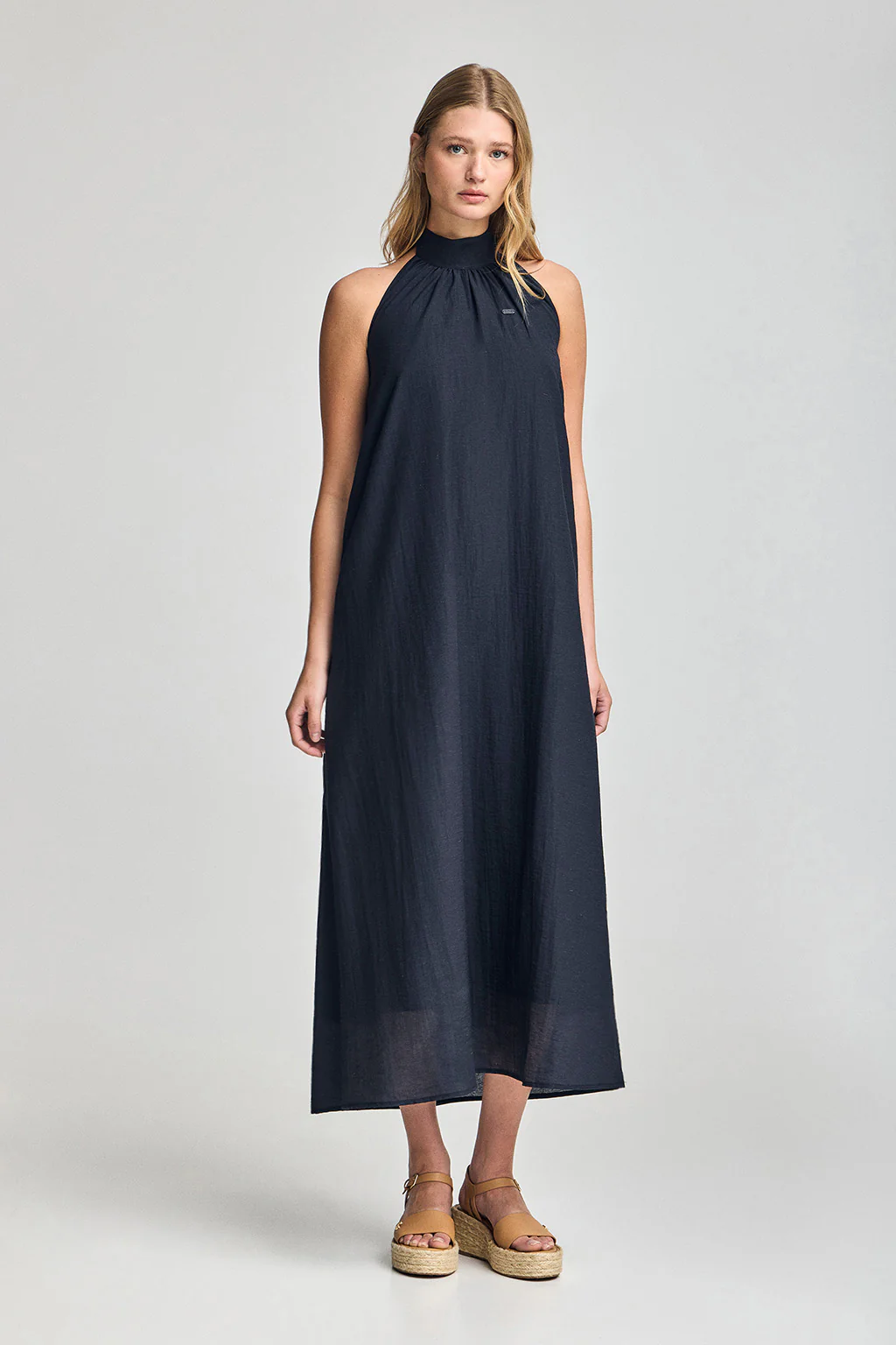 Vestido Valay azul marino con detalles Polo Club - Image 4