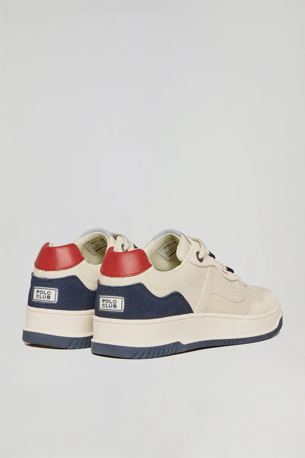 Zapatilla casual Cornell de piel sintética azul marino para hombre con detalles en contraste Polo Club - Image 4