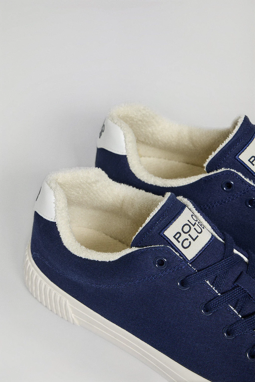 Zapatilla Habana de lona azul marino para hombre con detalles Polo Club - Image 3