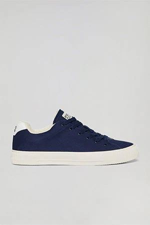 Zapatilla Habana de lona azul marino para hombre con detalles Polo Club - Image 6