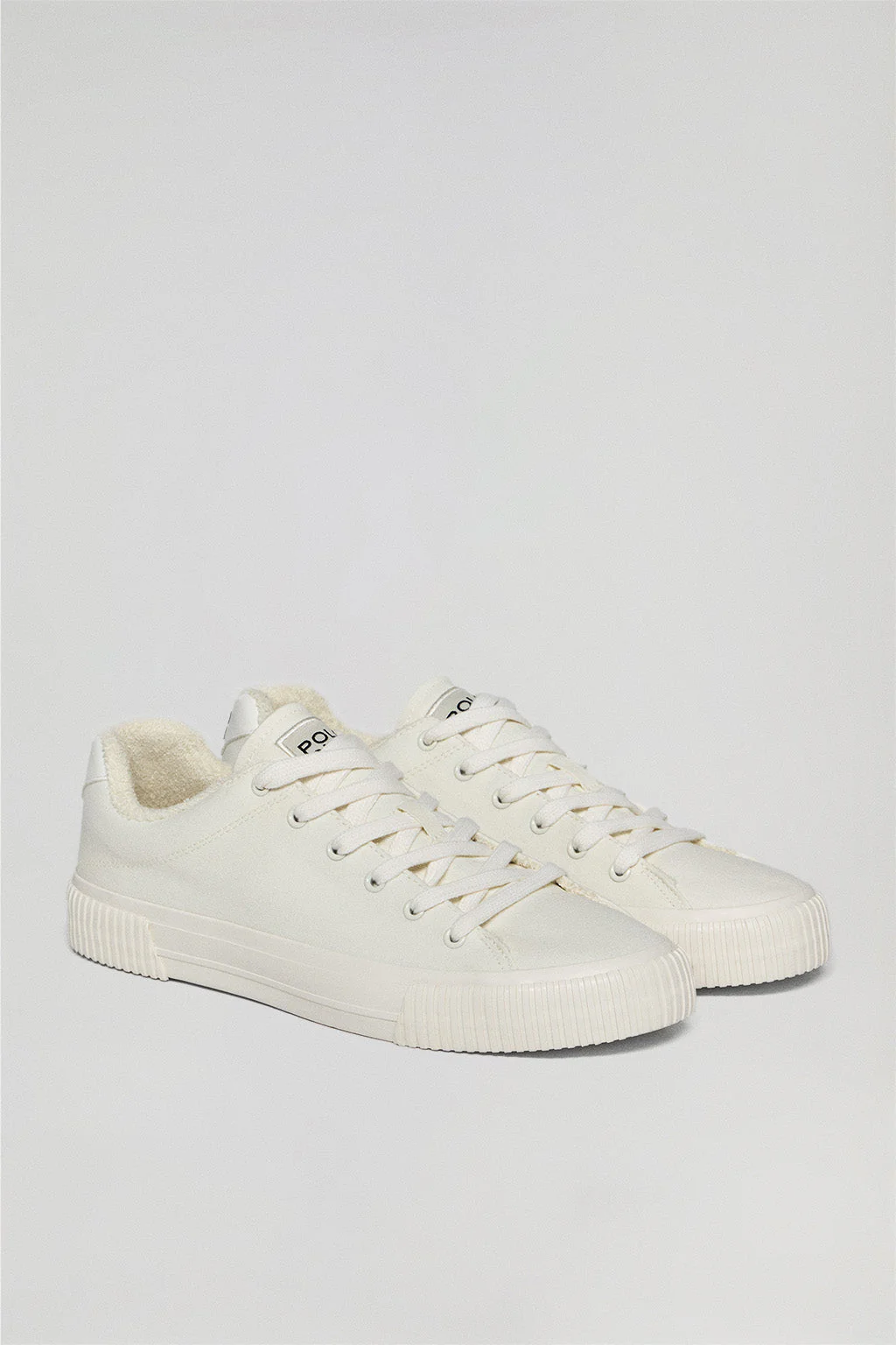 Zapatilla Habana de lona blanca para hombre con detalles Polo Club - Image 2