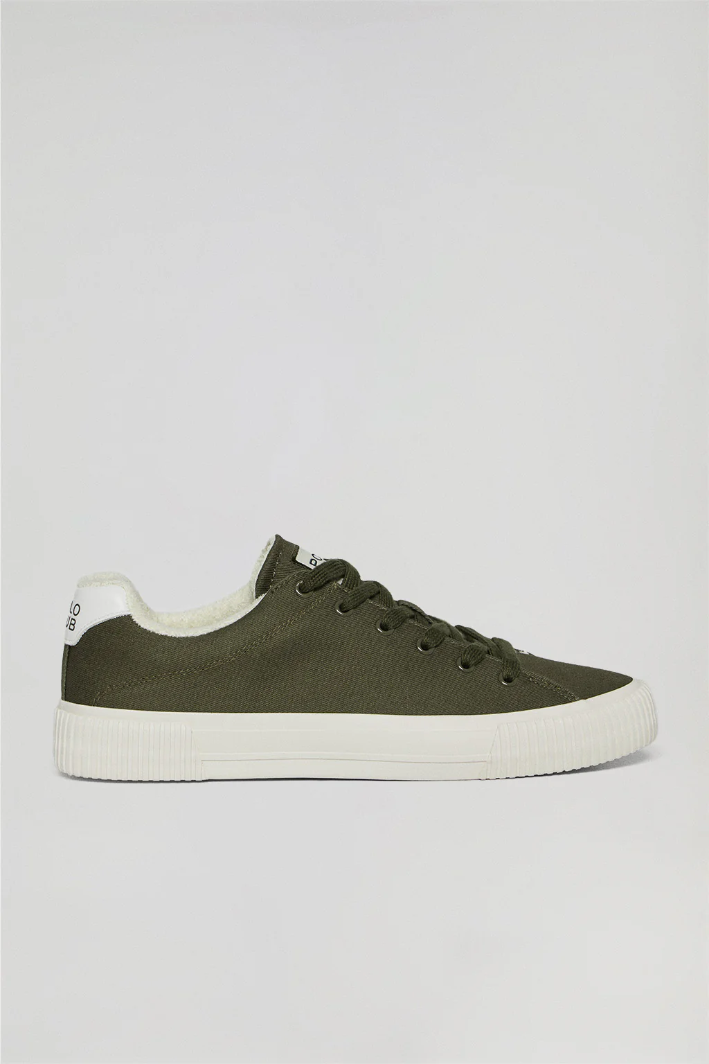 Zapatilla Habana de lona verde caqui para hombre con detalles Polo Club - Image 3