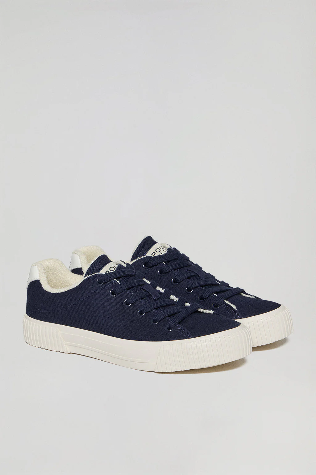 Zapatilla Habana de lona azul marino para mujer con detalles Polo Club - Image 2