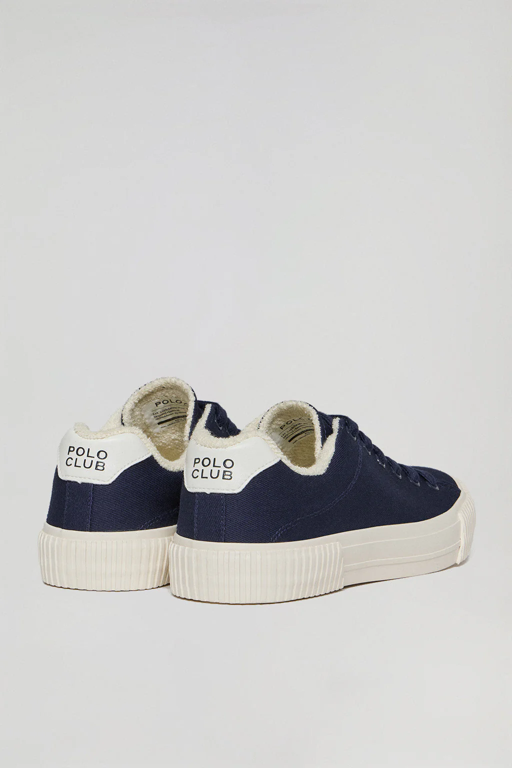 Zapatilla Habana de lona azul marino para mujer con detalles Polo Club - Image 4