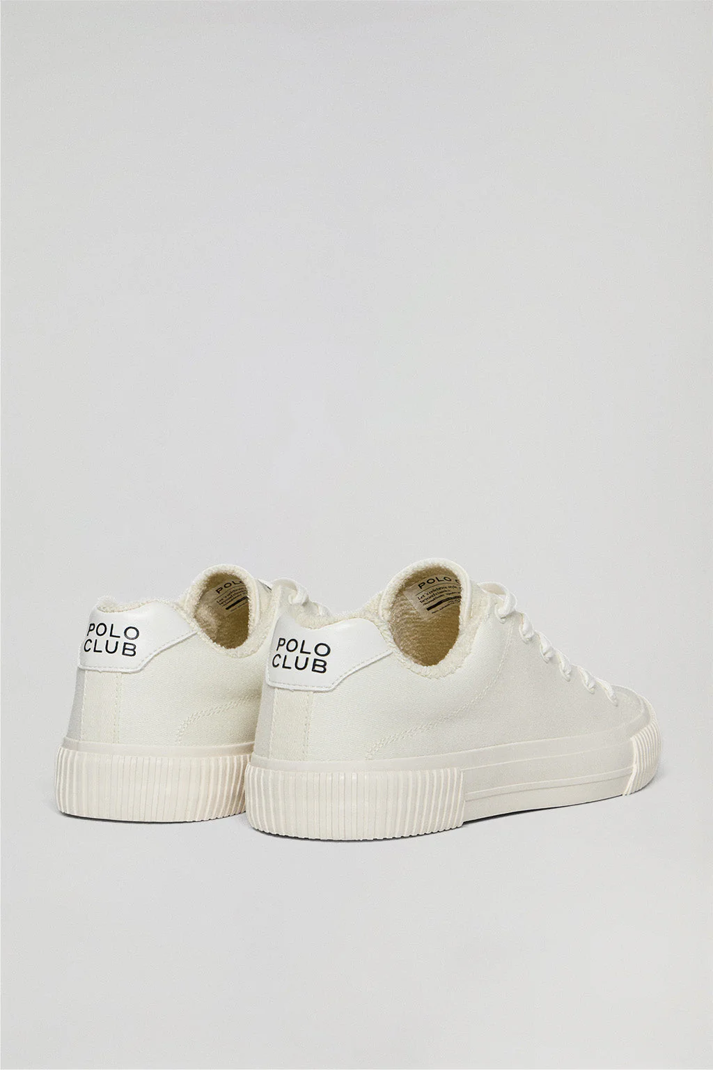 Zapatilla Habana de lona blanca para mujer con detalles Polo Club - Image 4