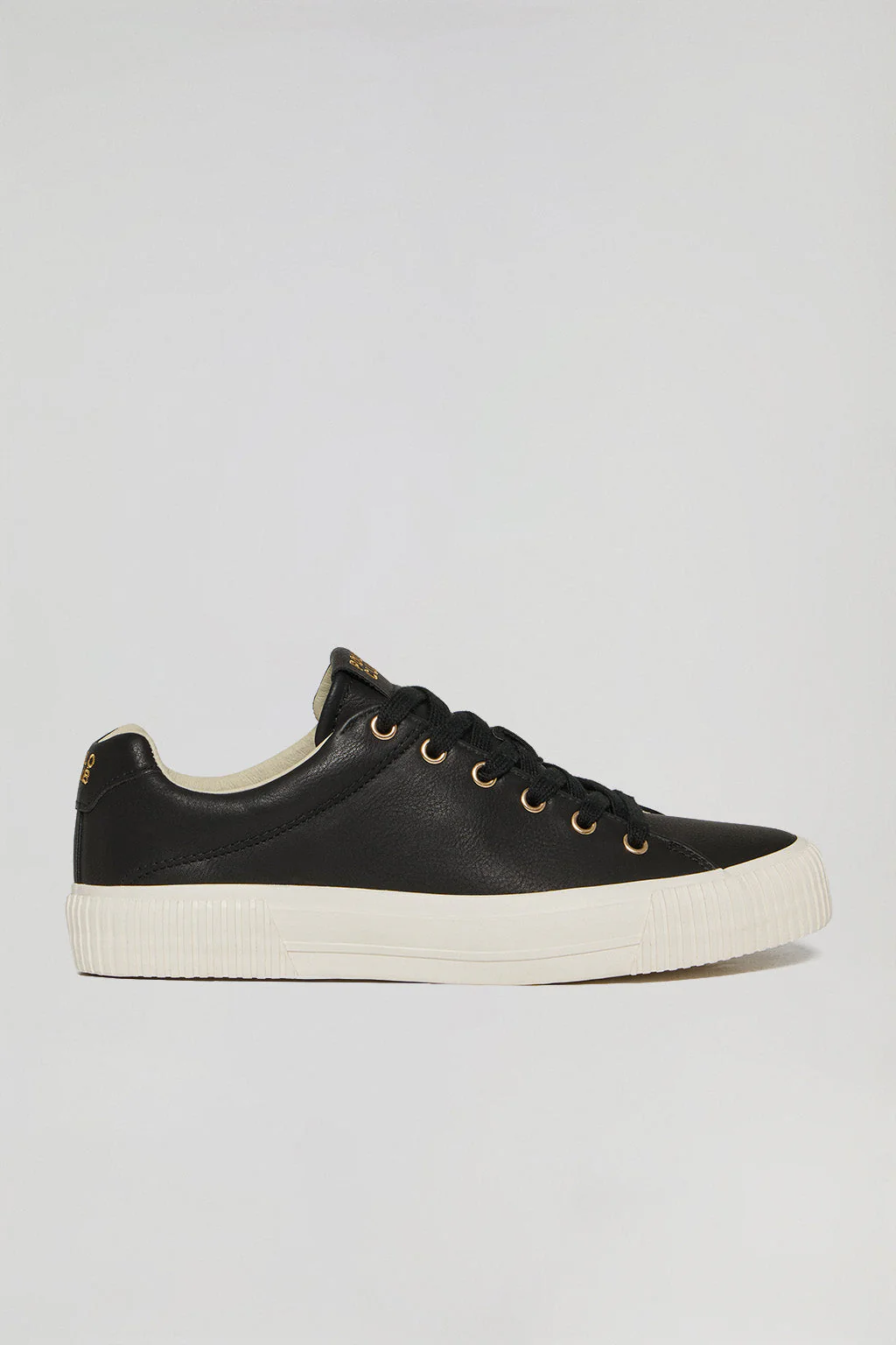Zapatilla Habana de piel sintética color negra para mujer con detalles Polo Club