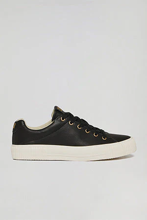 Zapatilla Habana de piel sintética color negra para mujer con detalles Polo Club - Image 6